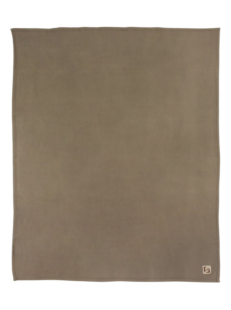 Couverture TEDDY Polyester 350 g/m2 Gris taupe - Kiabi