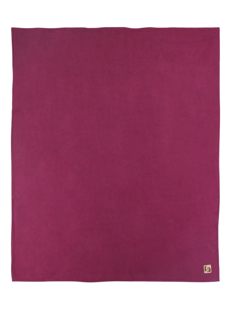 Couverture TEDDY Polyester 350 g/m2 Violet prune - Kiabi