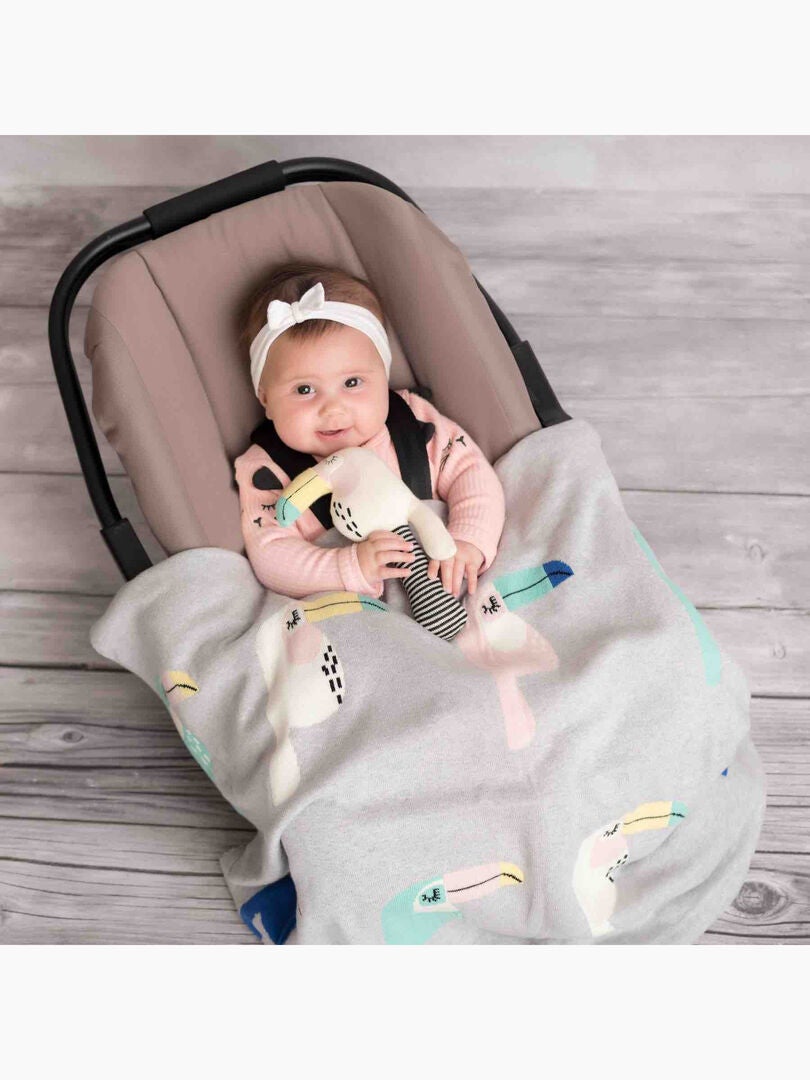 Oreiller extra plat lapin Couleur imprimé animaux Sevira Kids | La Redoute