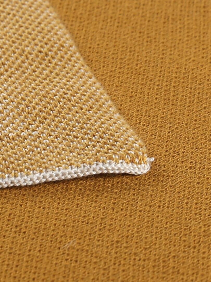 Serviette Invité Douceur D'Intérieur 30x50 Cm - Eponge Jacquard Ocre