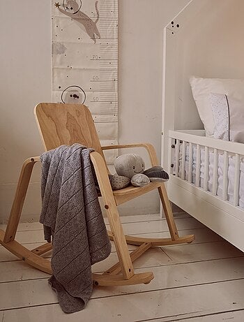 Couverture tricotée 100% coton