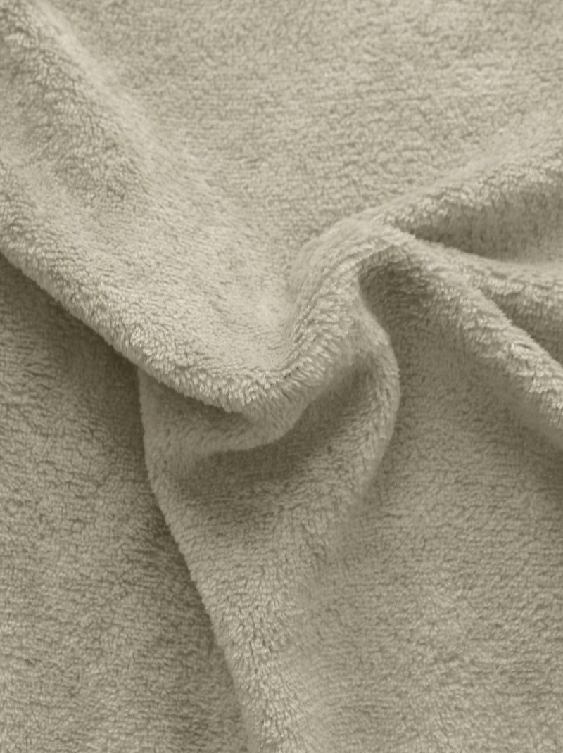 Couverture unie en molleton Beige clair - Kiabi