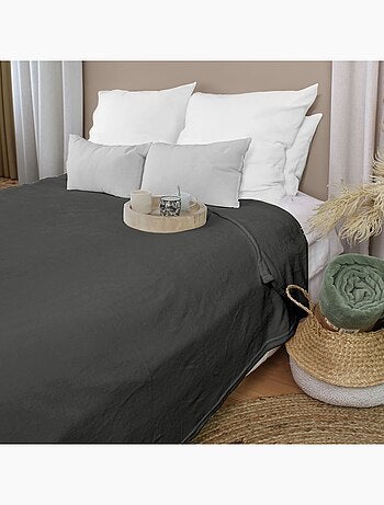 Couverture unie en molleton