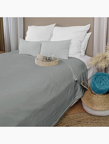 Couverture unie en molleton