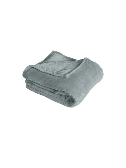 Couverture unie en molleton - Kiabi