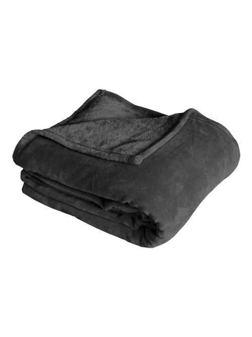 Couverture unie en molleton - Kiabi