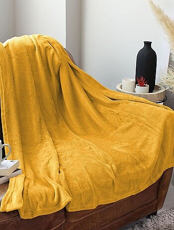 Couverture unie en molleton