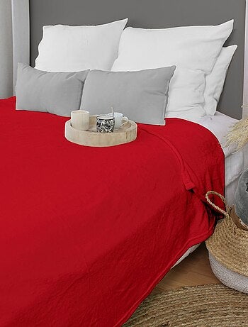 Couverture unie en molleton