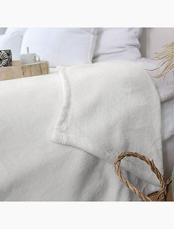 Couverture unie en molleton