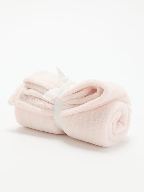 Couverture unie en polaire - Kiabi