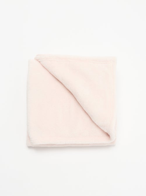 Couverture unie en polaire - Kiabi