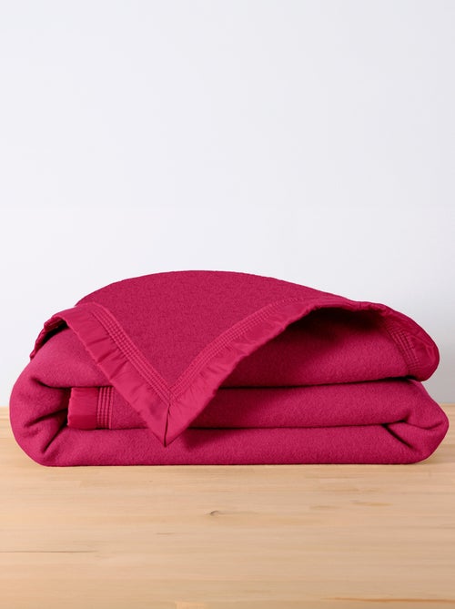 Couverture unie pure laine 350 g/m² - Kiabi