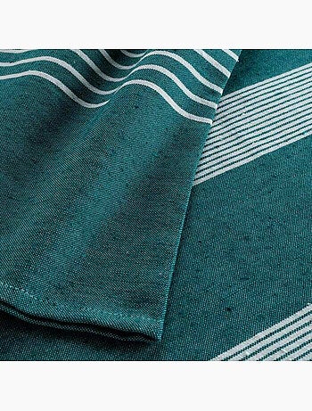 Couvre lit 1 personne coton/polyester tisse adele