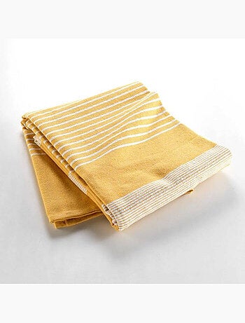 Couvre lit 1 personne coton/polyester tisse adele