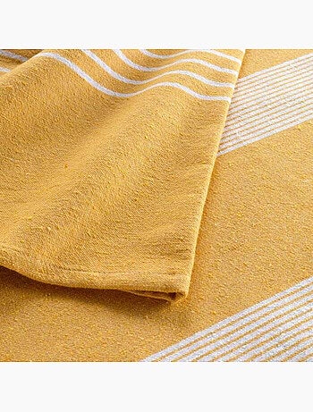 Couvre lit 1 personne coton/polyester tisse adele