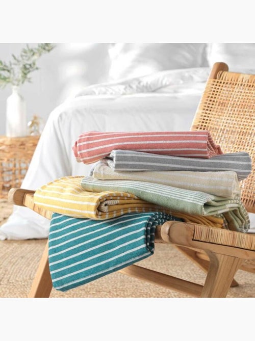 Couvre lit 1 personne coton/polyester tisse adele - Kiabi