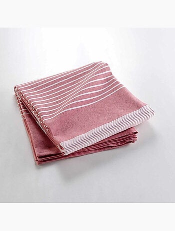 Couvre lit 1 personne coton/polyester tisse adele