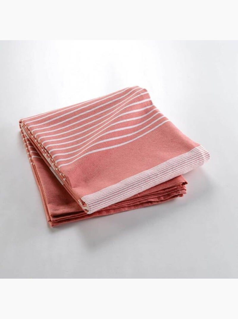 Couvre lit 1 personne coton/polyester tisse adele Rose - Kiabi