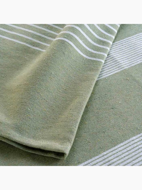 Couvre lit 1 personne coton/polyester tisse adele - Kiabi