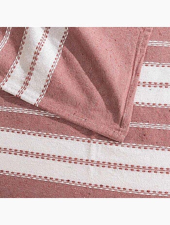 Couvre lit 2 personnes coton/polyester jacquard