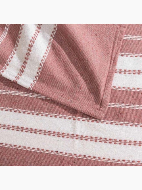 Couvre lit 2 personnes coton/polyester jacquard - Kiabi