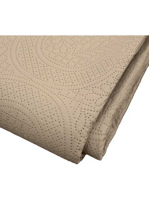 Couvre-lit 2 personnes matelassé microfibre Romane coloris lin - Kiabi Couvre-lit 2 personnes matelassé microfibre Romane coloris lin - Kiabi