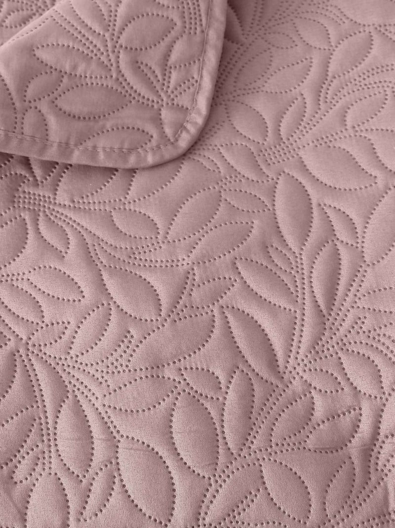 Couvre-lit à dessin floral Rose - Kiabi