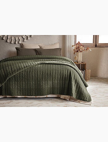 Couvre-lit ALIX en coton jacquard