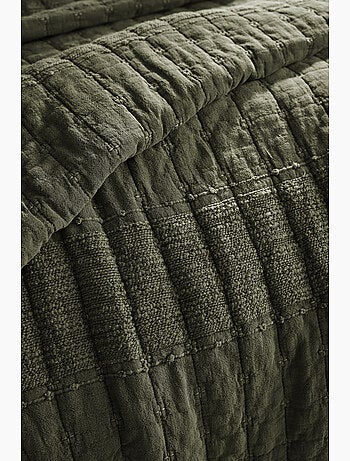 Couvre-lit ALIX en coton jacquard