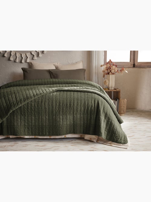 Couvre-lit ALIX en coton jacquard - Kiabi Couvre-lit ALIX en coton jacquard - Kiabi
