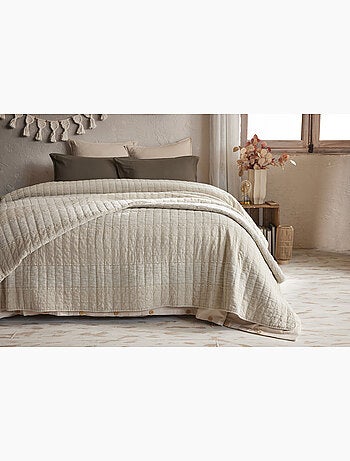 Couvre-lit ALIX en coton jacquard