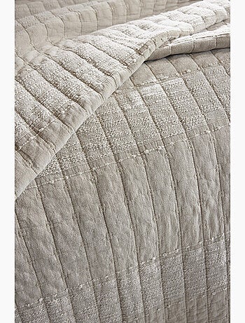 Couvre-lit ALIX en coton jacquard