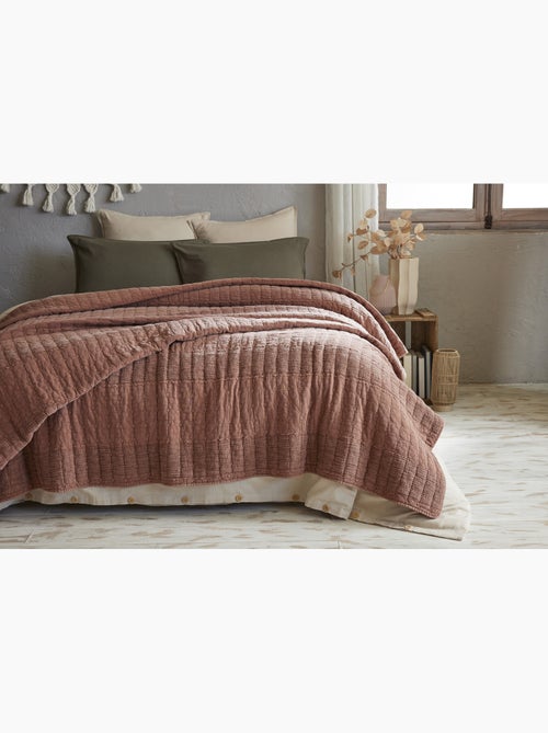 Couvre-lit ALIX en coton jacquard - Kiabi Couvre-lit ALIX en coton jacquard - Kiabi