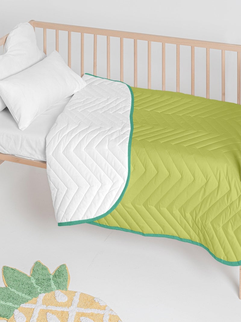 Couvre-lit Arista Berceau "Happyfriday" Vert - Kiabi