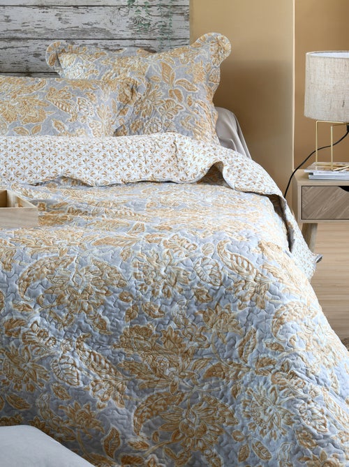 Couvre-lit avec taies d'oreiller motif perse - Kiabi