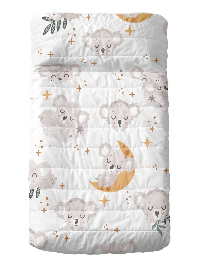Couvre-lit Baby koala Berceau "Happyfriday" Blanc - Kiabi