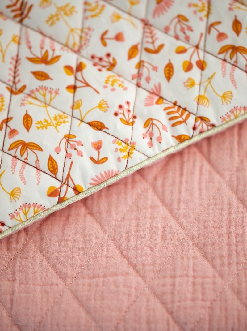 Couvre lit bébé en coton - SAUTHON Rose - Kiabi