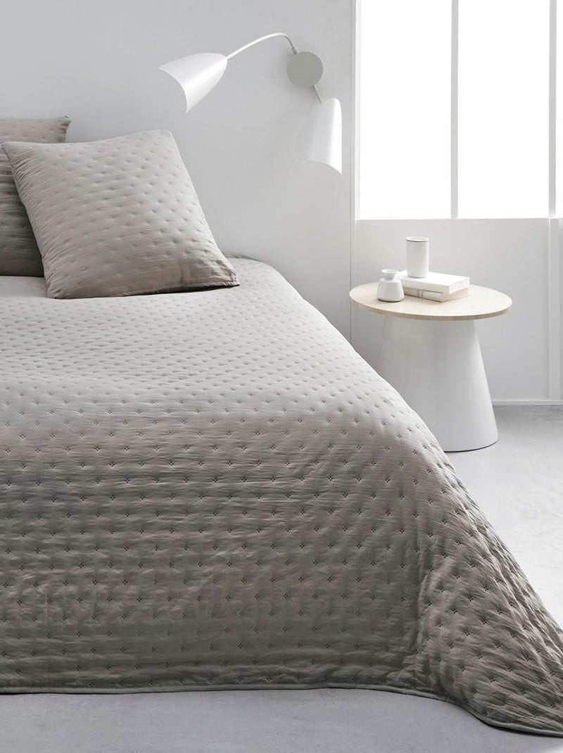 Couvre lit boutis ESSENTIAL Beige - Kiabi
