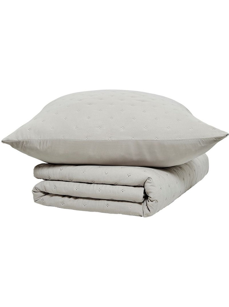 Couvre lit boutis ESSENTIAL Beige - Kiabi