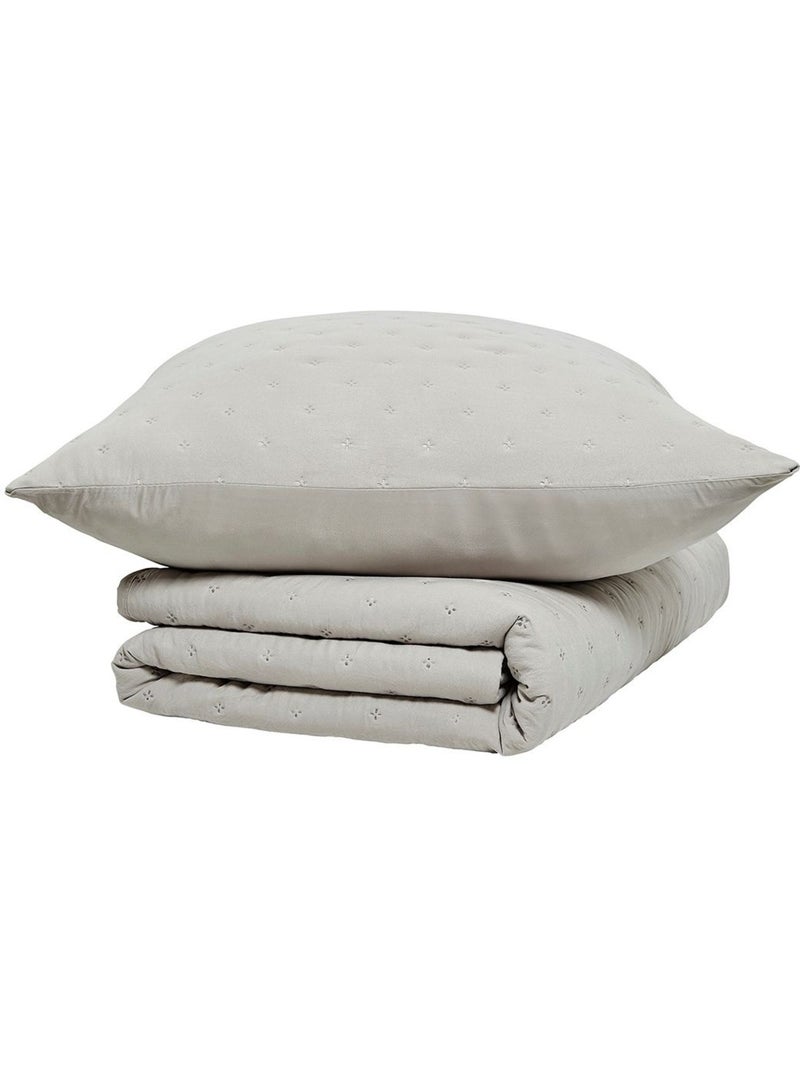 Couvre lit boutis ESSENTIAL Beige - Kiabi
