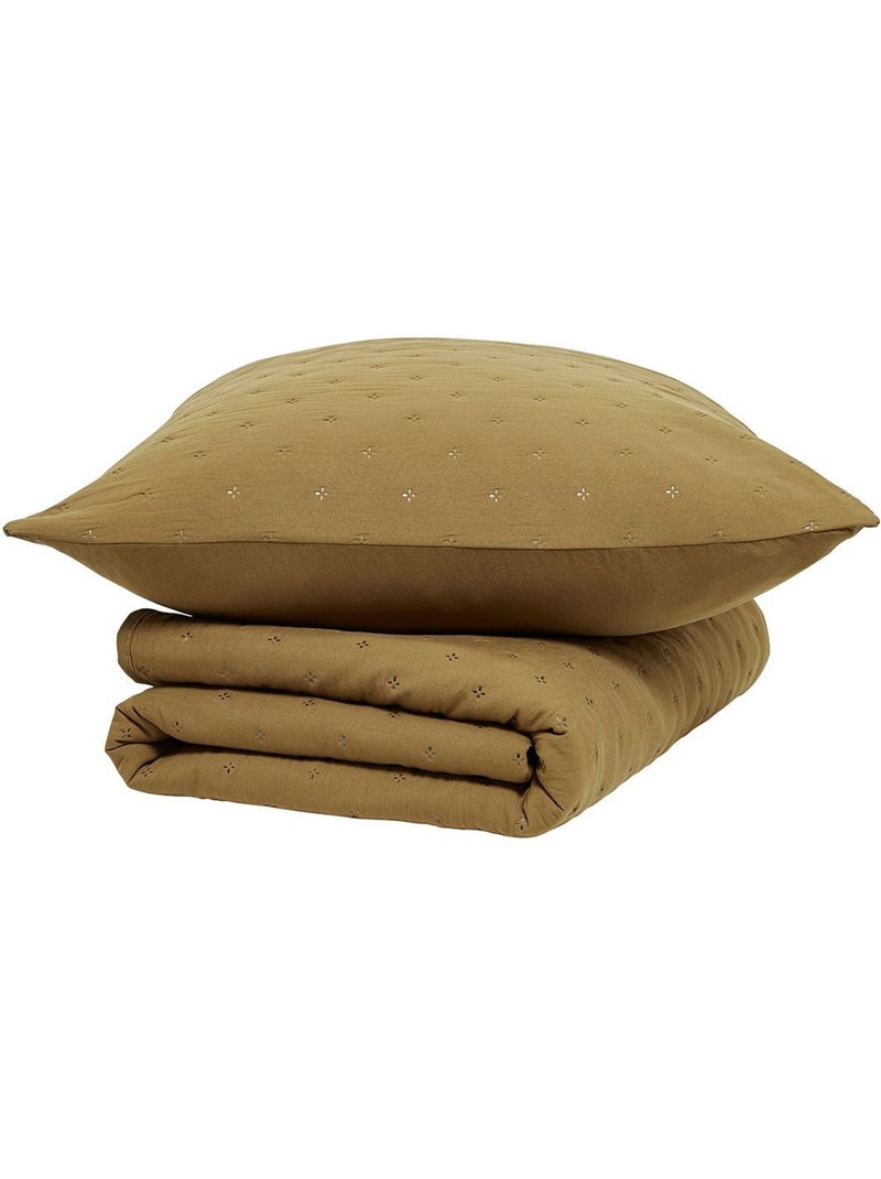 Couvre lit boutis ESSENTIAL Bronze - Kiabi