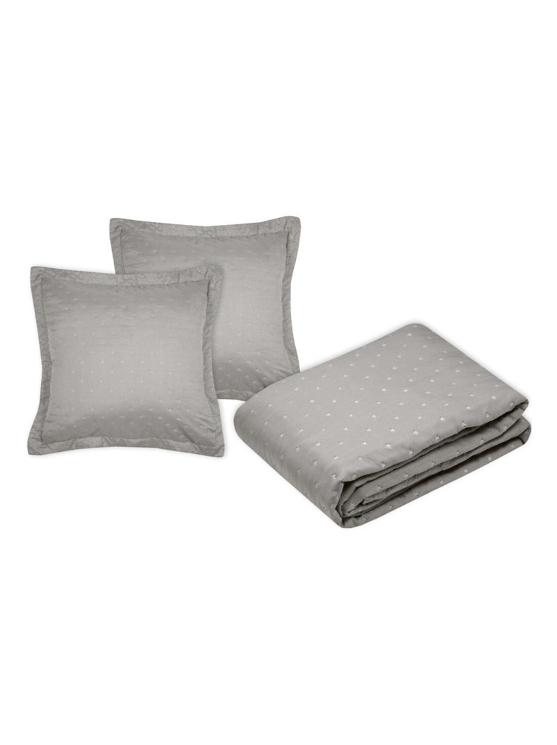 Couvre lit boutis réversible 240x220 avec 2 taies CLEO Multicolore - Kiabi