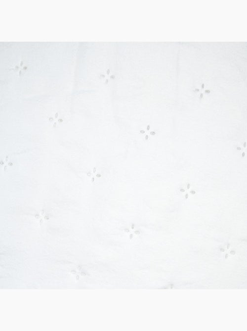 Couvre lit boutis réversible 240x220 avec 2 taies coloris blanc - Kiabi