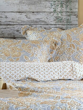 Couvre lit boutis réversible 240x220 avec 2 taies NERYA