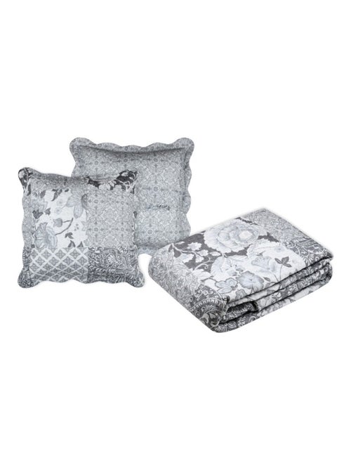 Couvre lit boutis réversible 260x240 avec 2 taies OCTAVIA - Kiabi