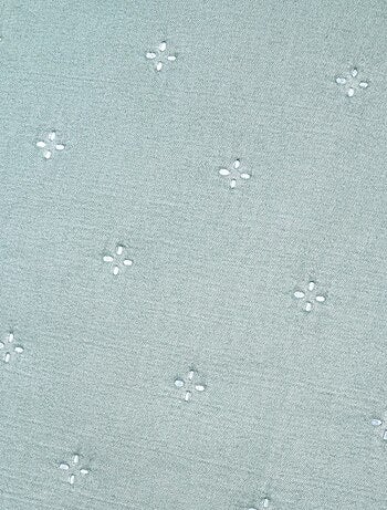 Couvre lit boutis réversible avec 2 taies coloris vert