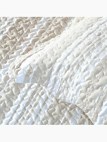 Couvre lit boutis réversible avec taie(s) d'oreiller 65x65cm