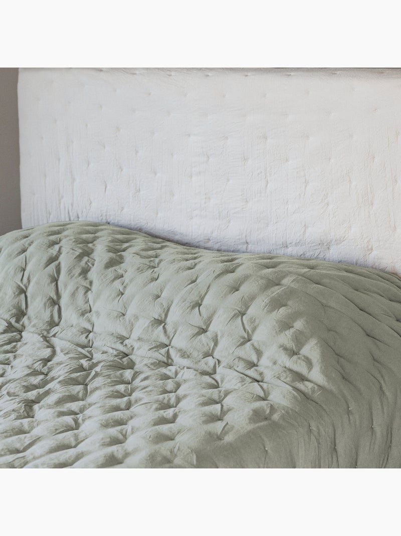 Couvre-lit CELESTE Vert anis - Kiabi