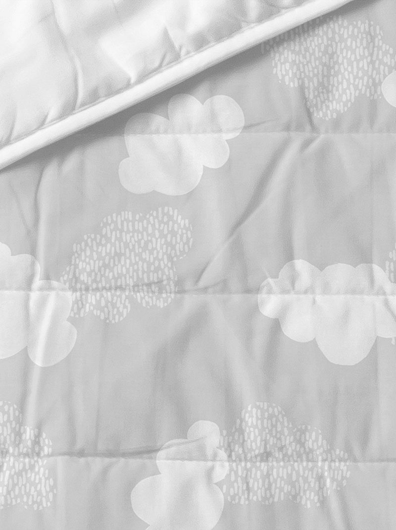 Couvre-lit Clouds Berceau "Happyfriday" Gris - Kiabi