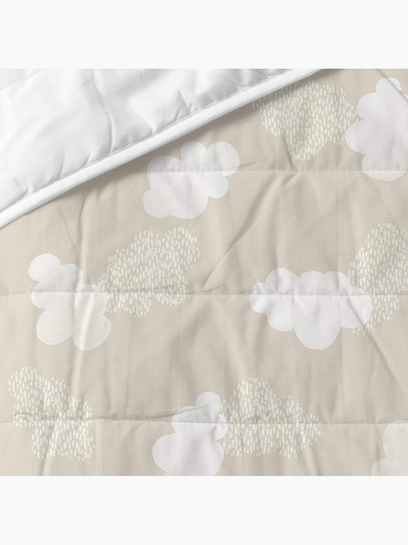 Couvre-lit Clouds "Happyfriday" Beige - Kiabi